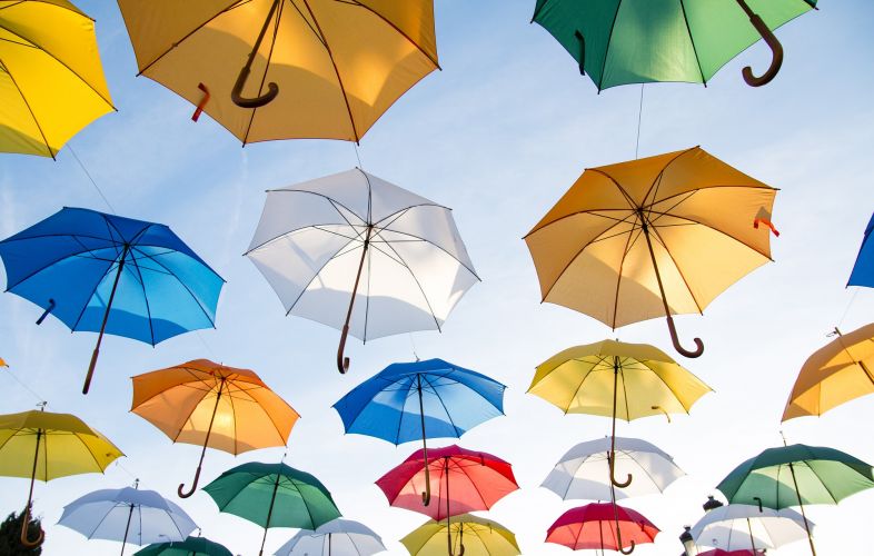 Paraplu's via Pixabay bescherming