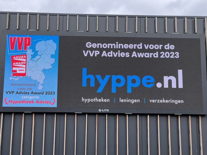 Hyppe LED Scherm VVP Advies Award 2023