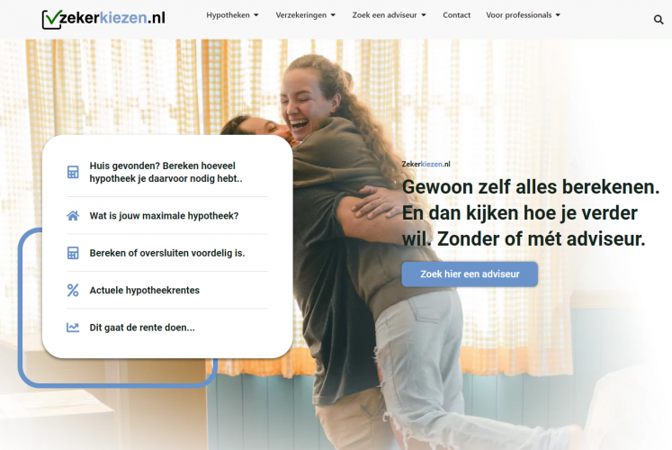 ZekerKiezen.nl screenshot